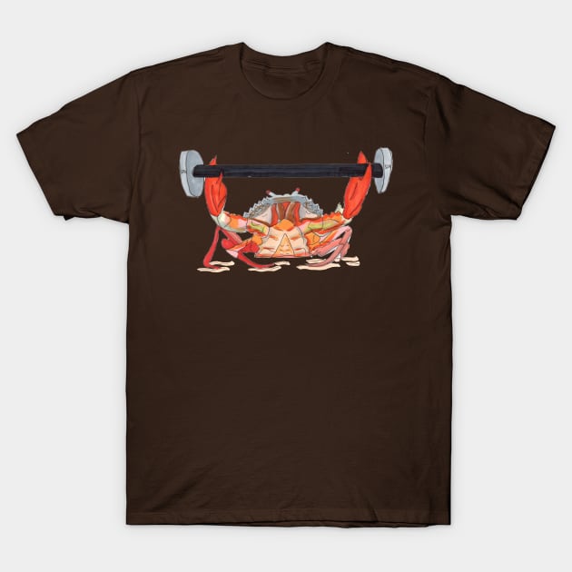 workout crab T-Shirt by Salty Pretzel